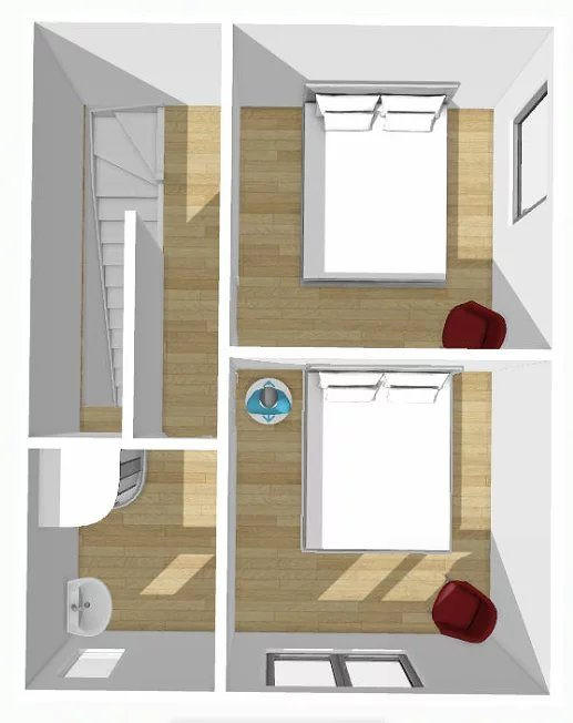 Appartement - 57 m² - 3 pièces