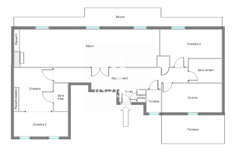 Appartement - 85 m² - 5 pièces