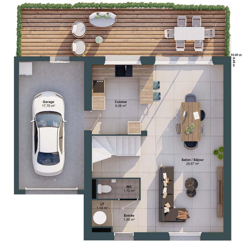 Maison - 83 m² - 5 pièces