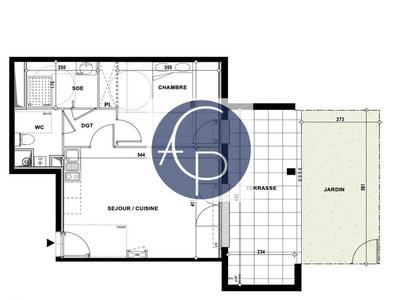 Appartement - 45 m² - 2 pièces