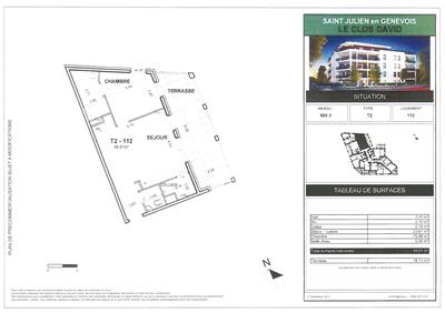Appartement - 48 m² - 2 pièces