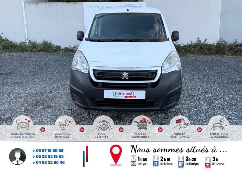 Peugeot Partner 1.6 Bluehdi 100Cv 141000km 1°main*Habillage Bois*Séparation de cabine*Double portes arrière*Ct Révision Kit Distribution Entretien Ok*Véhicule Sous Garantie*100 Points Contrôles*Carte Grise Moitié prix (Véhicule plus 10 ans)*Climatisation*