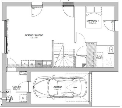 Maison - 84 m² - 4 pièces