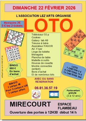 Loto des Lez'Arts