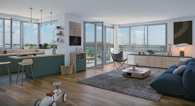 Appartement - 61 m² - 3 pièces