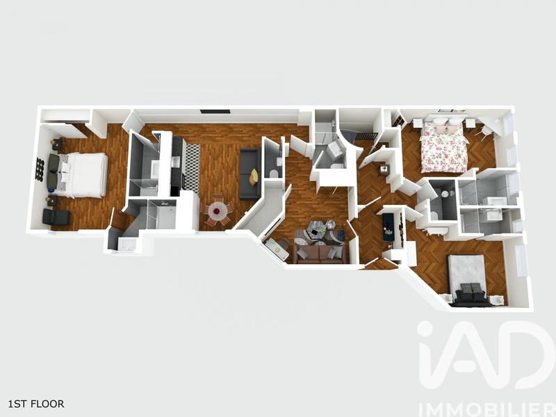 Appartement - 130 m² - 6 pièces