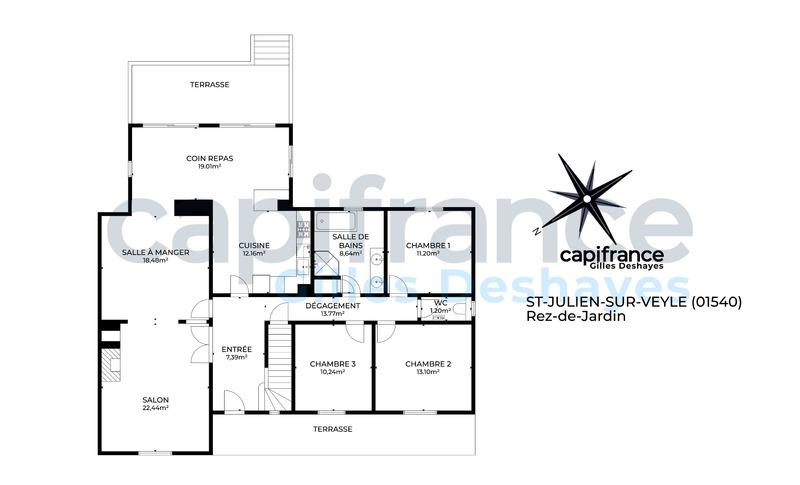 Maison - 169 m² - 6 pièces