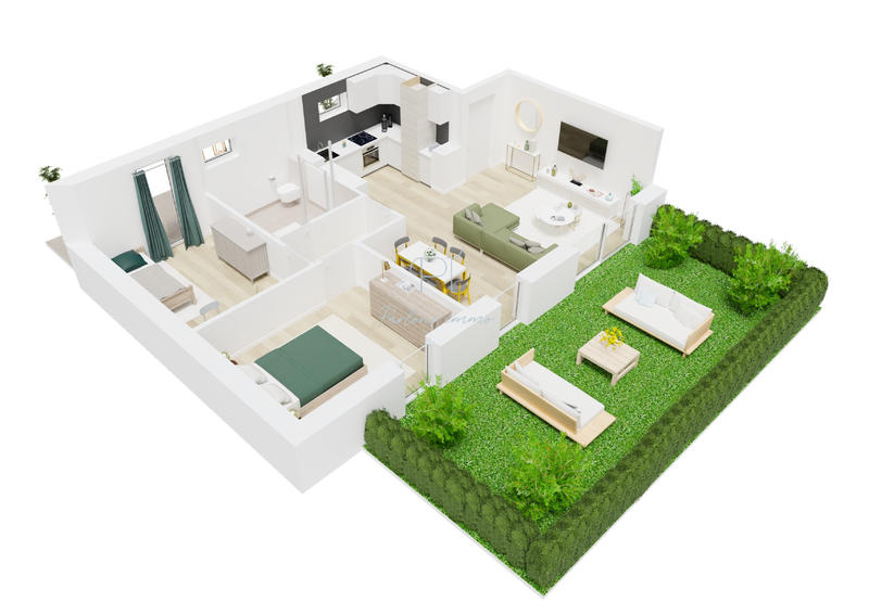 Appartement - 64 m² - 3 pièces