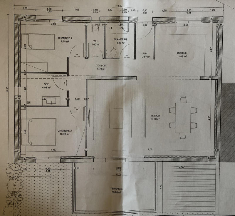 Appartement - 87 m² - 3 pièces