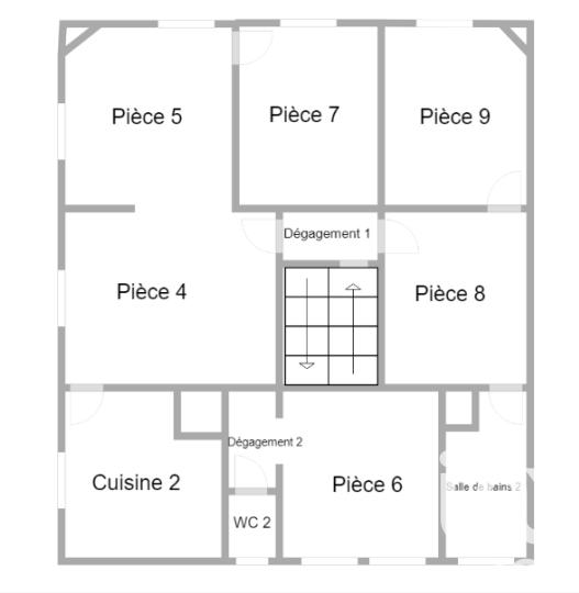 Maison de ville - 212 m² - 12 pièces