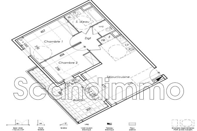 Appartement - 62 m² - 3 pièces
