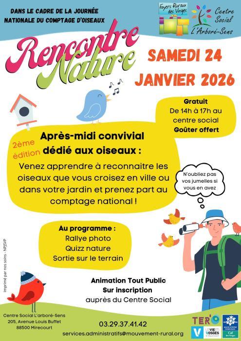 Rencontre nature – spéciale oiseaux