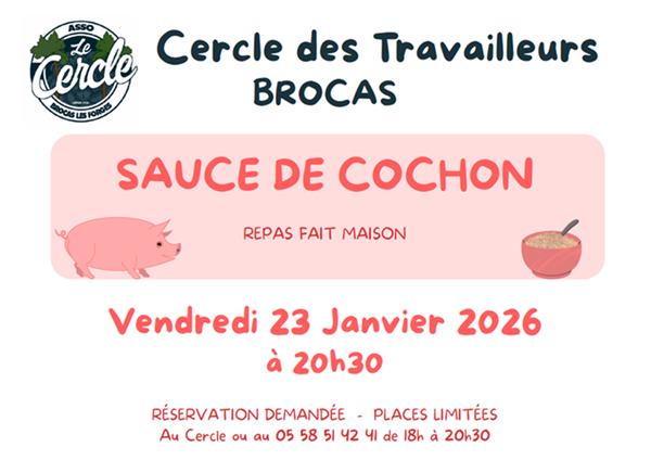 Repas traditionnel: sauce de cochon