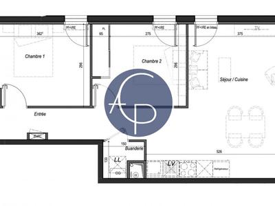 Appartement - 63 m² - 3 pièces