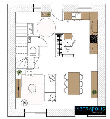 Maison ancienne - 86 m² - 4 pièces