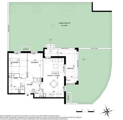 Appartement - 64 m² - 3 pièces