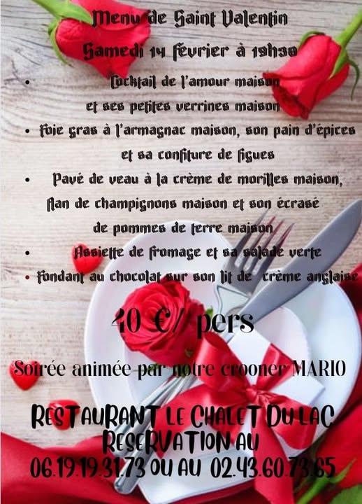 Repas de Saint- Valentin