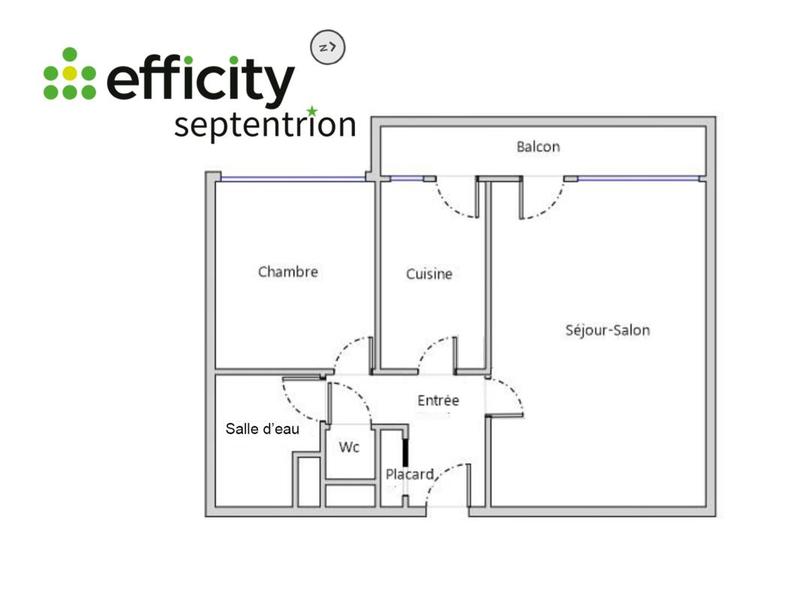 Appartement - 50 m² - 2 pièces