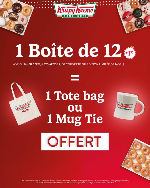 Krispy Kreme célèbre les fêtes avec des cadeaux exclusifs