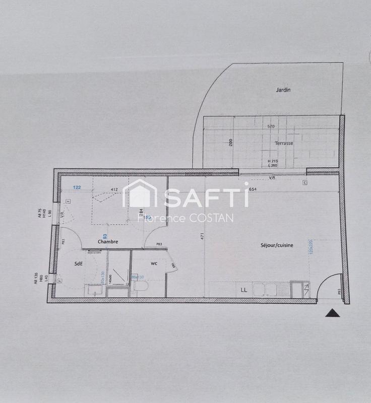 Appartement - 50 m² - 2 pièces