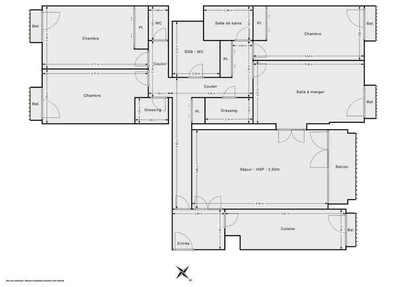 Appartement - 128 m² - 5 pièces