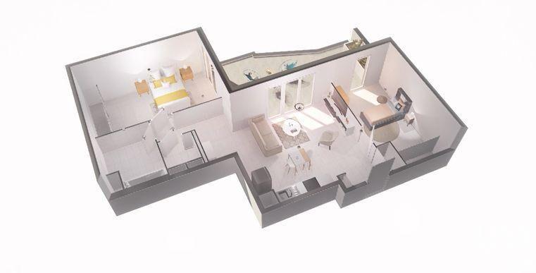 Appartement - 66 m² - 3 pièces