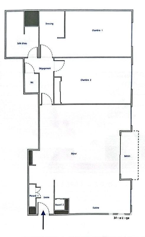 Appartement - 66 m² - 3 pièces