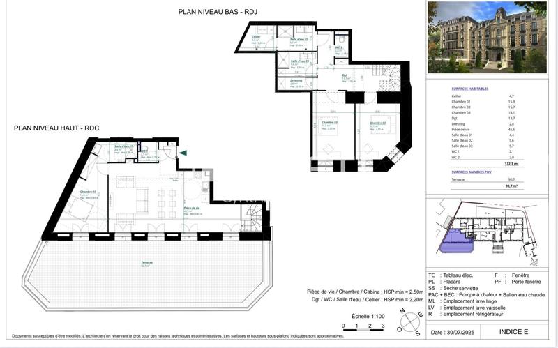 Appartement - 132 m² - 4 pièces