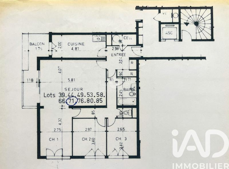 Appartement - 84 m² - 4 pièces