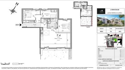 Appartement - 90 m² - 4 pièces