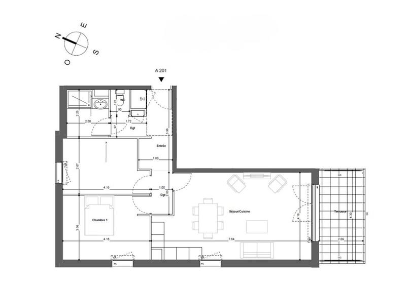 Appartement - 66 m² - 3 pièces