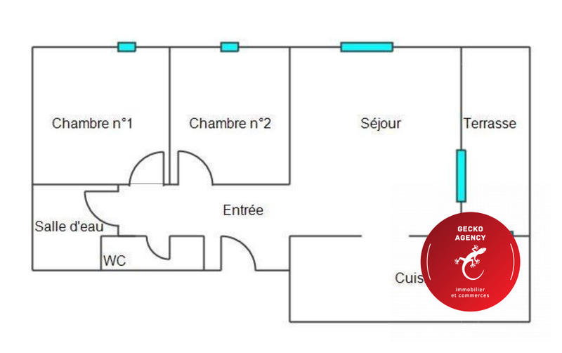 Appartement - 66 m² - 3 pièces