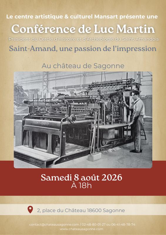 Conférence « Saint-Amand, une passion de l’impression »