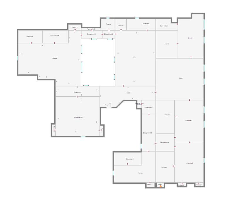 Appartement - 208 m² - 6 pièces