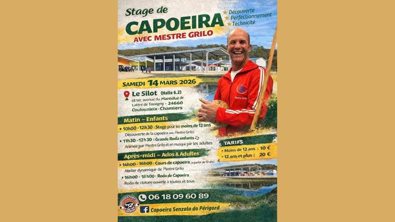 Stage de Capoeira avec Mestre Grilo – Découverte, Perfectionnement, Technique !