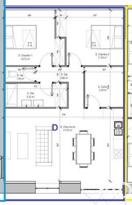 Maison - 70 m² - 3 pièces