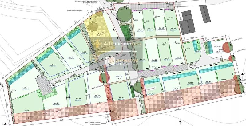Terrain constructible - 521 m²