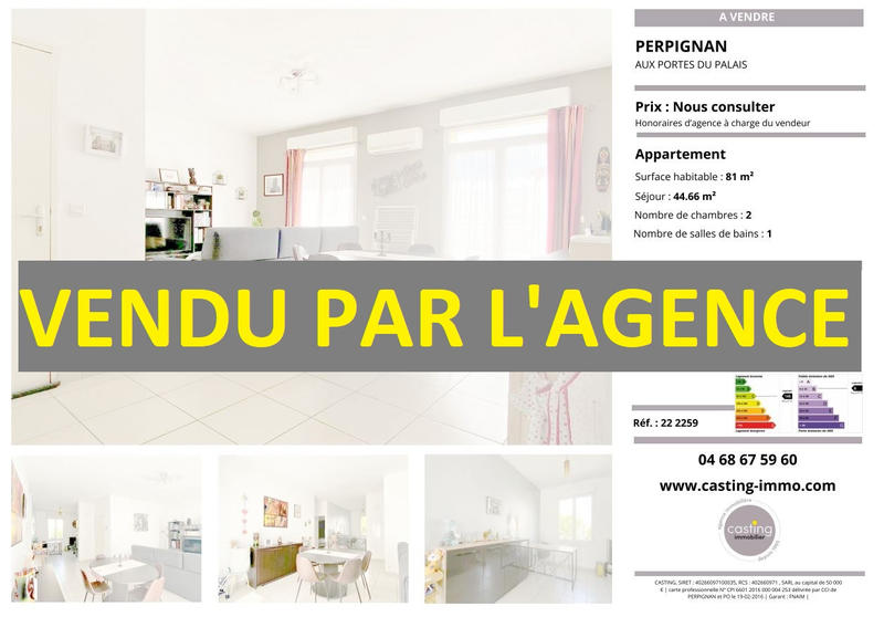 Appartement - 81 m² - 3 pièces