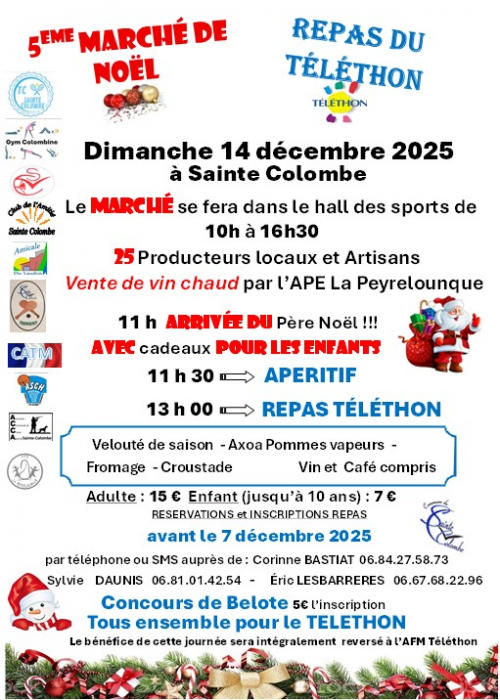 Marché de Noel et Téléthon