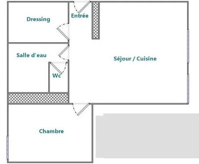 Appartement - 47 m² - 2 pièces