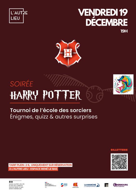 Soirée - Harry Potter avec CherBarNight | à l’Autre Lieu