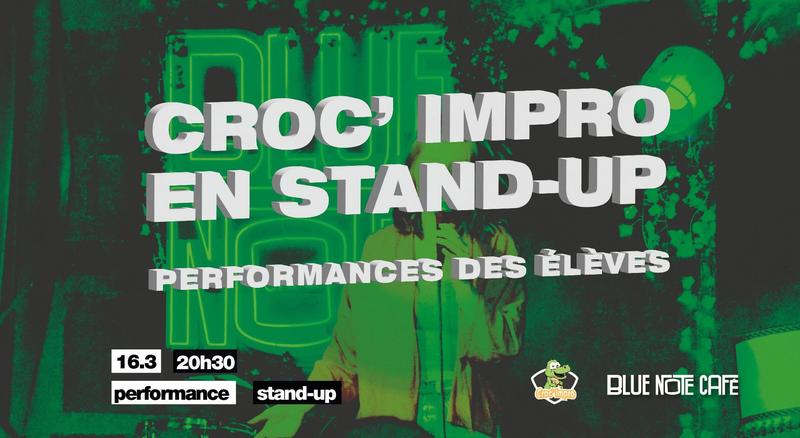 Croc’Impro en stand up - performance des élèves