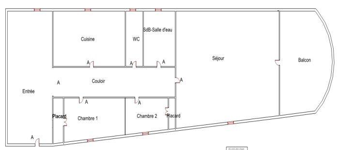 Appartement - 67 m² - 3 pièces