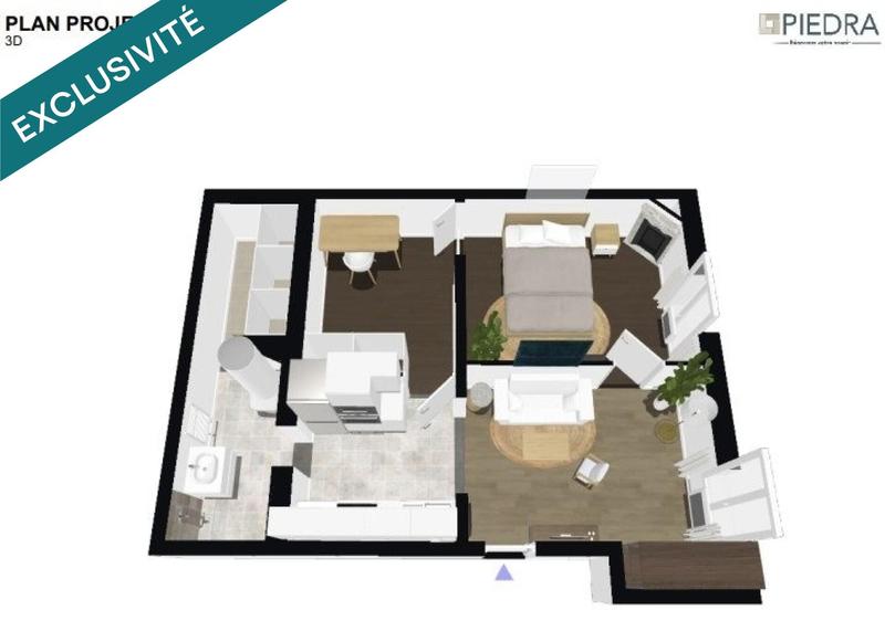 Appartement - 42 m² - 2 pièces