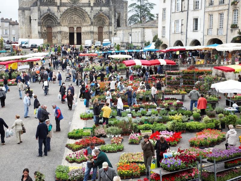 Marché aux fleurs de Bazas