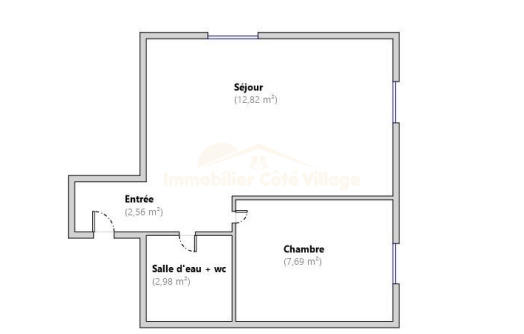 Appartement - 26 m² - 2 pièces