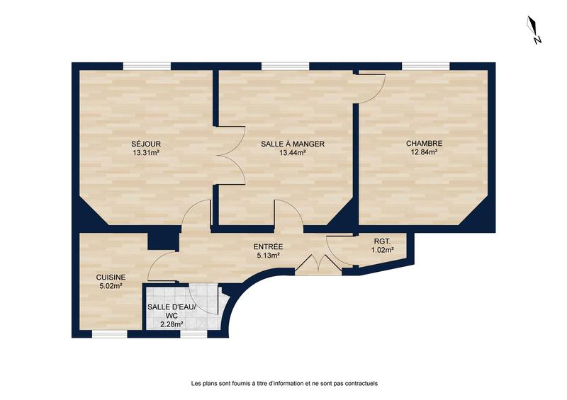 Appartement - 53 m² - 2 pièces