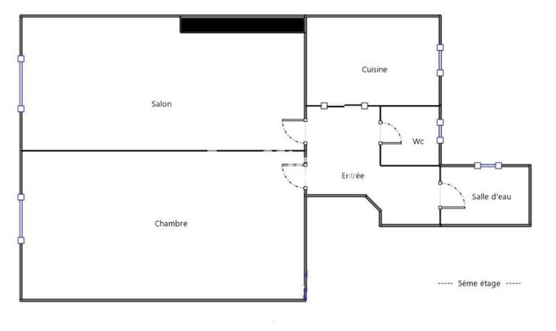 Appartement ancien - 33 m² - 2 pièces