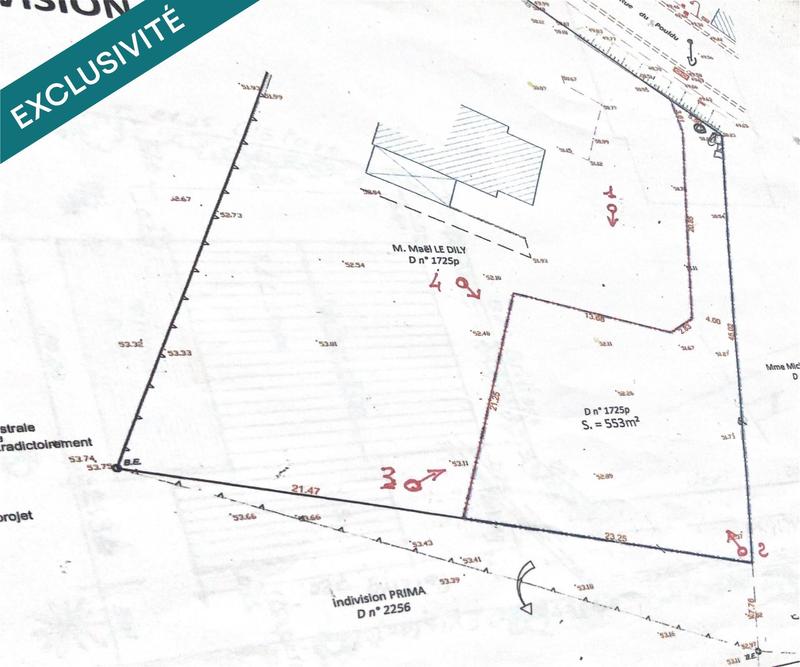 Terrain - 550 m²