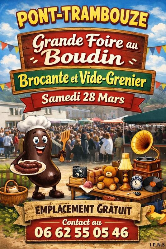 Foire au boudin - brocante - vide grenier de pont-trambouze